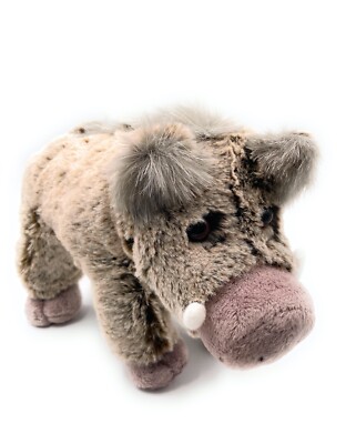 Peluche Giocattolo Morbido Maiale Cinghiale Lunghezza 24 Cm