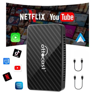 Ottocast Play2Video PRO Wireless Android Auto / Apple Carplay Netflix YouTube