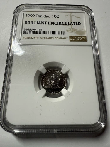 1999 TRINIDAD & TABAGO 10C NGC BU Certified
