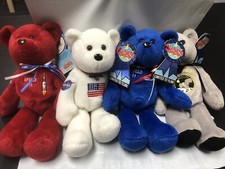 NASA Plush Moonbeam Treasure Champs Beanie Bear 1st USA Apollo 11 With Tag 4 ea