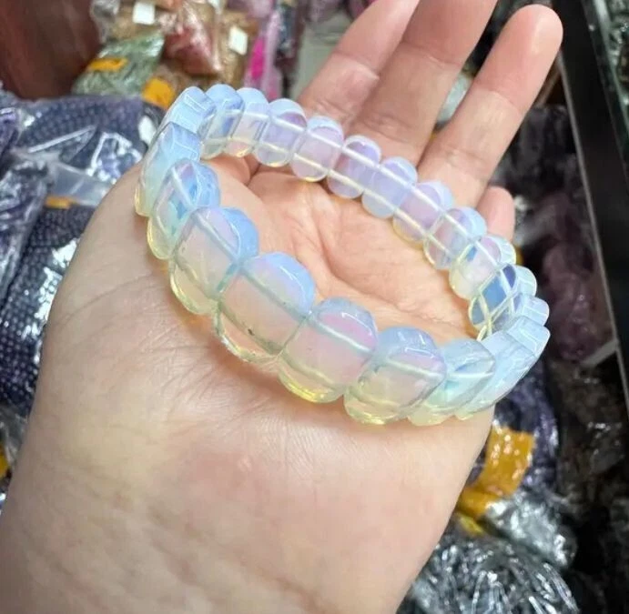 Pulsera gema ópalo 8 * 14 mm para hombre joyería de alta calidad para mujer regalo encanto Foto 3 de 4