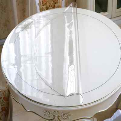 1.0 mm Round Transparent Table Cloth Film Protection Pad Soft Glass Tablecloth