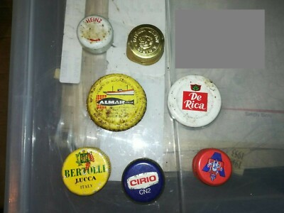 70s/80s VARIOUS SCREW CAPS CAPS CIRIO HEINZ DE RICA BERTOLLI ALMAR