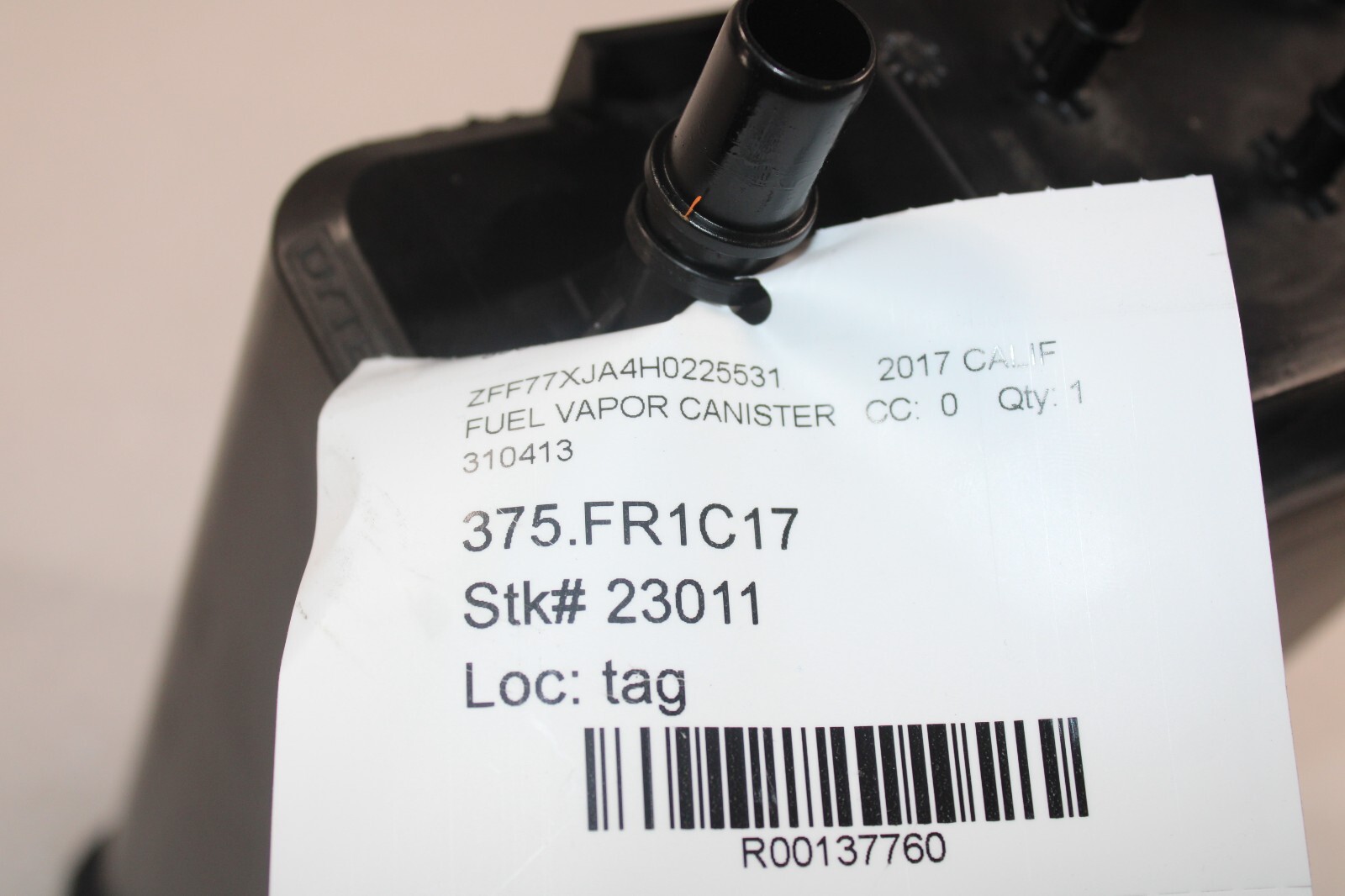 Ferrari California T, Fuel Vapor Canister Disareator, Used, P/N 310413