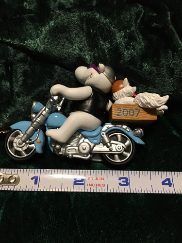 American Greetings Ornament Holiday In High Gear 2007 Biker Friend ghiaccioli - Foto 3 di 12