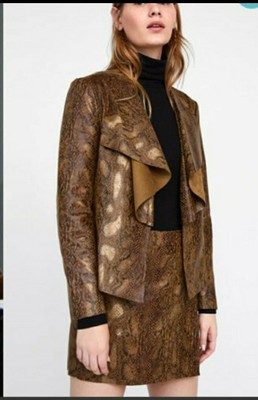 zara snake jacket