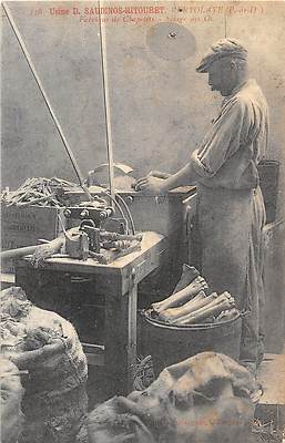 Carte Postale Ancienne CPA 63 Vertolaye – Usine D. Saudinos, Fabrique De Chapelets, Sciage Des Os
