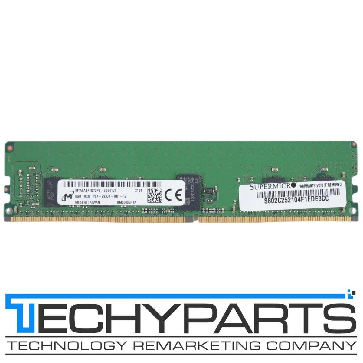 8 GB Capacity per Module DDR4 SDRAM Network Server Memory (RAM