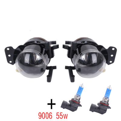 Pair Front Bumper Driving Fog Light Lamp For BMW E60 E61 E46 328i 525i 530i X3
