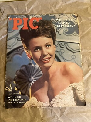 Pic Magazine October 10 1944 Mary Anderson Who Will Survive Television
