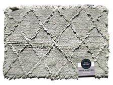 STYLE SANCTUARY COTTON SAGE,OLIVE GREEN DIAMOND STYLE FLOOR BATH RUG,MAT-20"x30"