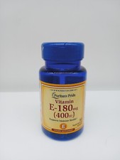Vitamin E-180mg Puritan's Pride - 50 Softgels Exp 01/2028