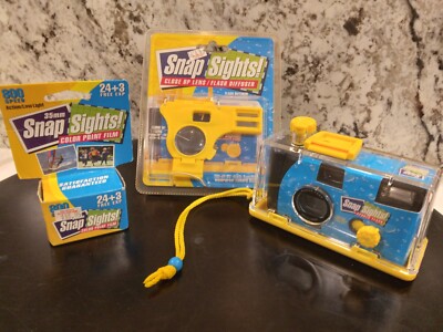 SNAP SIGHTS SPORTS FLASH NOS 3 PIECE CAMERA  LOT