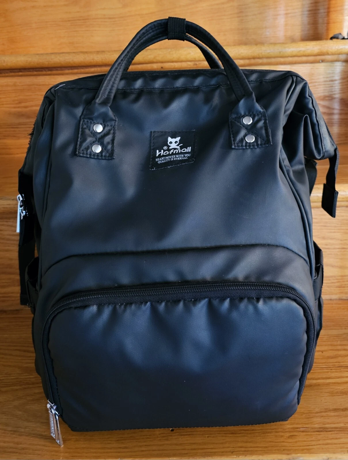 Hafmall Diaper Baby Changing Bag Backpack With Pad Spoon Munchkin Disposal Bags