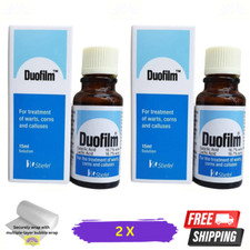 2 X Duofilm Salicylic Acid 15ml For Removing Plantar Warts Corns And Calluses