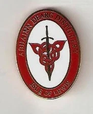 ABHAINN DEARG SINGLE MALT SCOTCH WHISKY LAPEL PIN / PIN BADGE ( "AVEEN JARREK") 