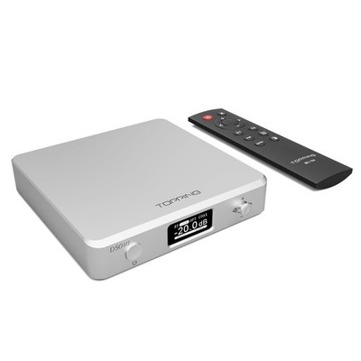 TOPPING D50 III Desktop HiFi DAC & Preamplifier, Dual ES9039Q2M, Silver 