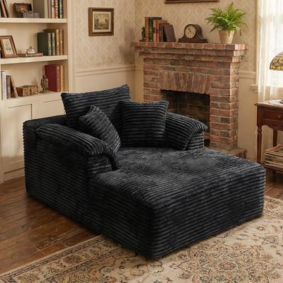 61'' Oversized Boneless Chaise Lounge Sofa Bed Sleeper Chair Couch Sofa in A Box