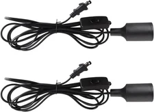 Plug in Hanging Light Kit, Retro Lights with 2 Pack, Black 