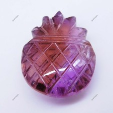 28.30 Ct Natural Ametrine Pineapple Carving Shape Certified Untreated Gemstone