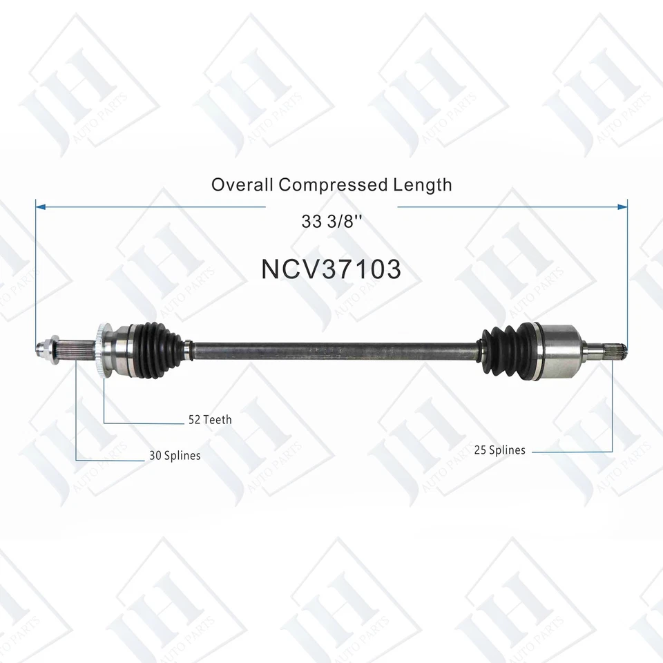 Juego de ejes de eje CV izquierdo derecho OE para Hyundai Santa Fe 2013-18 tracción delantera AWD Foto 3 de 4
