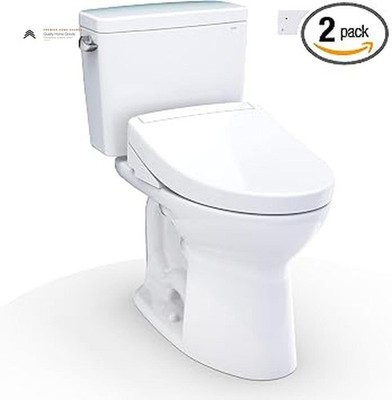 TOTO MW7763446CSG#01 1.6 GPF Two-Piece Elongated Toilet w/S5 Bidet, Cotton White