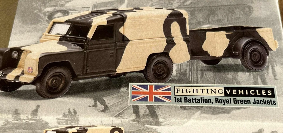 CORGI Classics Réf 07501 Militaire 1/43 LAND ROVER & 2 Wheel Trailer Comme NEUF - Photo 3/4