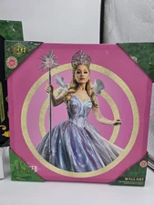 Wicked  Glinda Canvas Wall Art 12x12x 1.5 D Wizard Of Oz Good Witch & Wand