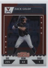 2021 Panini Elite Extra Edition College Tickets Optic Zack Gelof #CTO-ZG 0f6