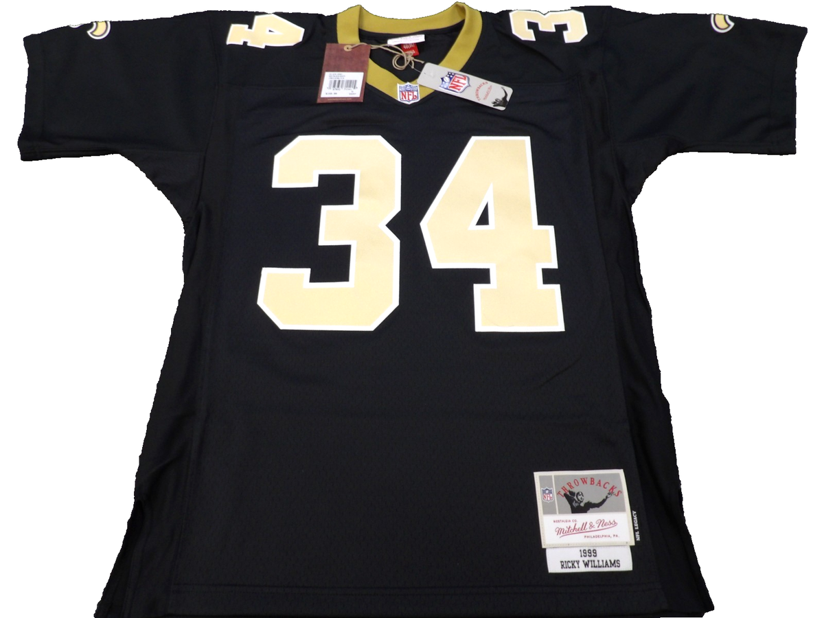 MITCHELL NESS NFL NEW ORLEANS SAINTS RICKY WILLIAMS 1999 LEGACY JERSEY 40  M
