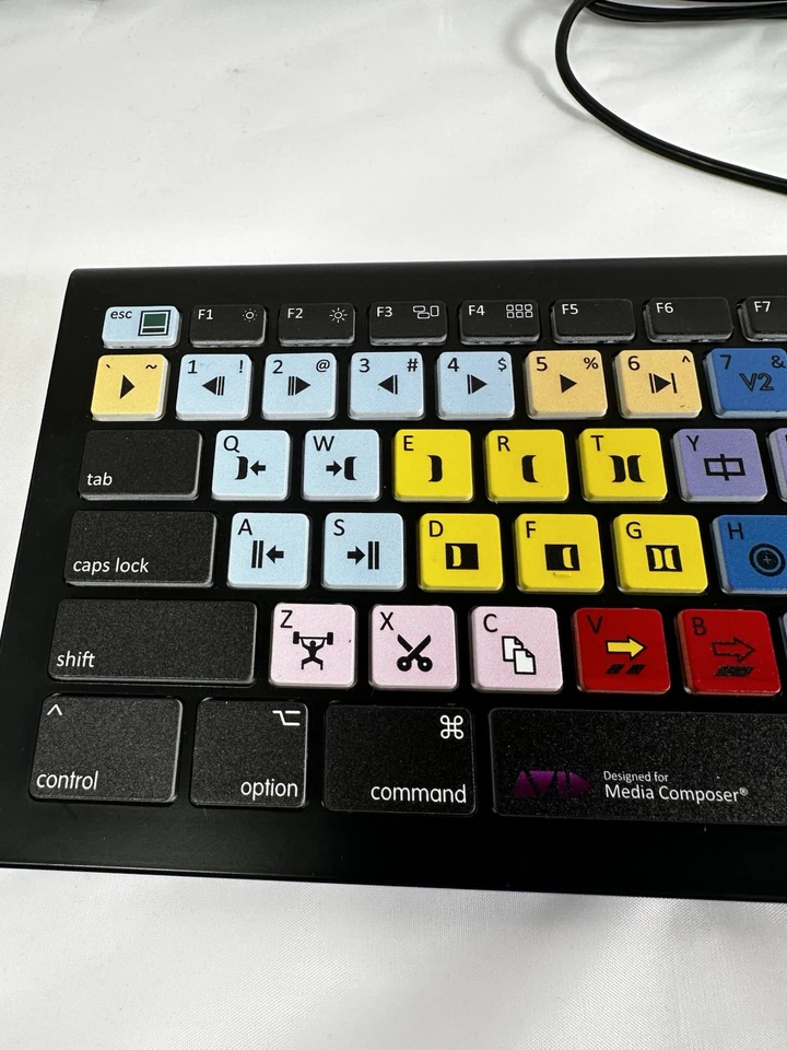 Editors Keys Avid Media Composer Back Lit Keyboard Model EK-KB-BLW - Image 2 of 4