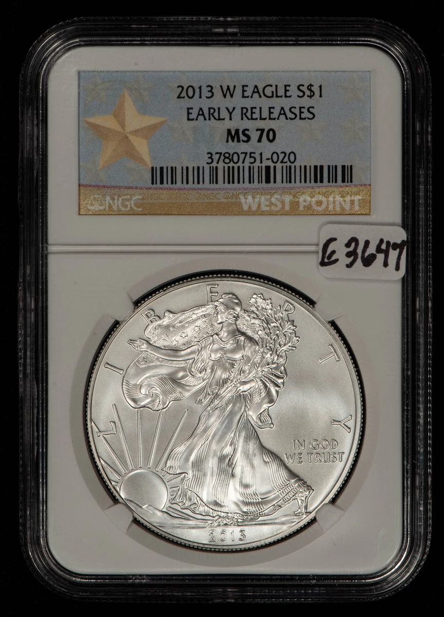 American Eagle MS 70 Graded 2013 Silver Bullion Coins for sale | eBay