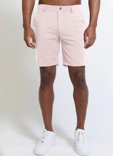 115 Redvanly Men s Hanover 9 Pull-On Golf Shorts- Petal Pink- Medium -New Tags