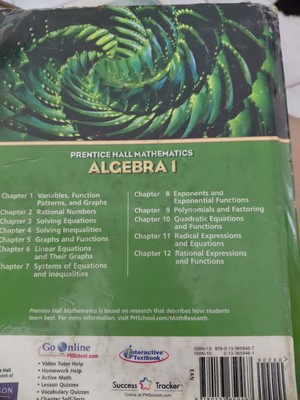 Prentice Hall Mathematics, Algebra 1 by Prentice-Hall Staff (2006, Trade...