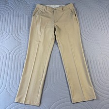 Greg Norman Golf Pants Men's 34x32 Beige Performance Stretch Lightweight UPF