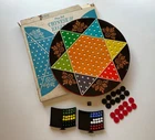 Vintage Ohio Art Co. 2-in-1 Chinese/Regular Checkers 18” Metal Board Game.