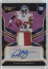 2018 Select Signature Memorabilia Purple Prizm 31/49 Plaxico Burress Auto nd3