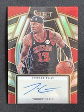 Torrey Craig 2023-24 Panini Select Signatures Silver Auto #SSS-TCP