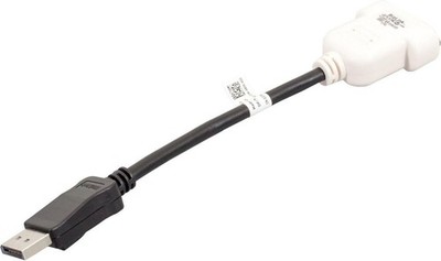 Dell 23NVR DisplayPort auf DVI-D Adapter - Schwarz/Weiß, Stecker