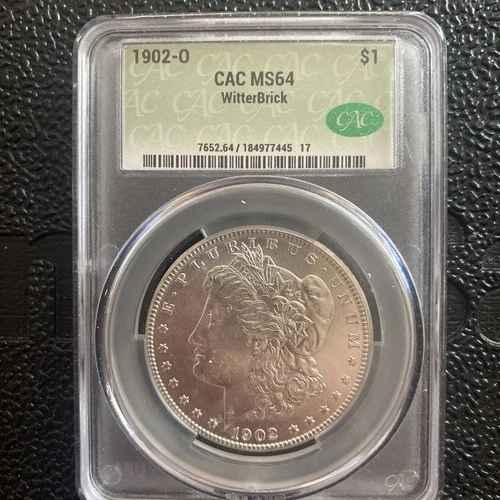 1902-O PCGS MS64 MORGAN SILVER DOLLAR $1 WitterBrick