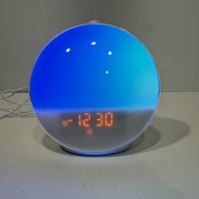 Sunrise Alarm Clock Wake Up Light FM Radio White Noise LED Tested