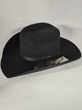 Cody James 3X Black Wool Cowboy Hat w/feather Men  s Size 7