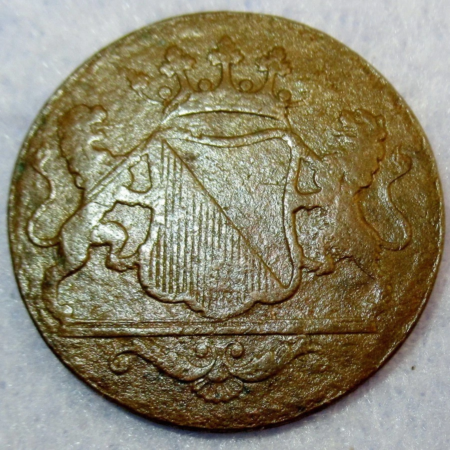 Large 2 Penny Certificate of Authenticity 1790 New York Penny VOC Dutch Colonial - Image 2 of 4