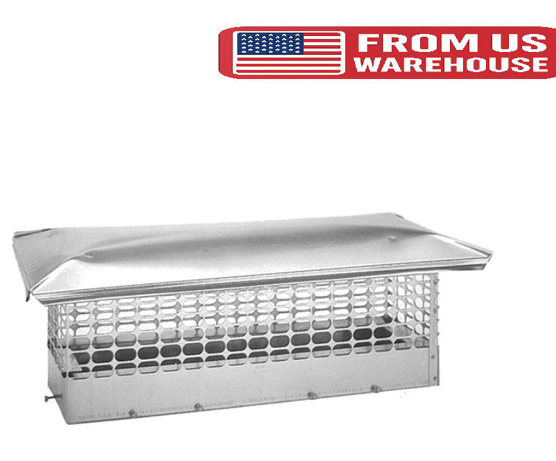 FOREVER® Stainless Steel Double Flue Bolt On Chimney Caps