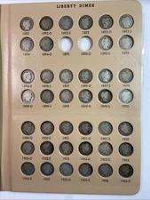 Barber Dime Complete Set With PCGS 1895 (F12) & 1895-O (G06)