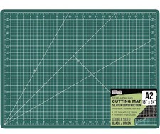 18" x 24" GREEN/BLACK Self Healing 5-Ply Double Sided Durable Cutting Mat