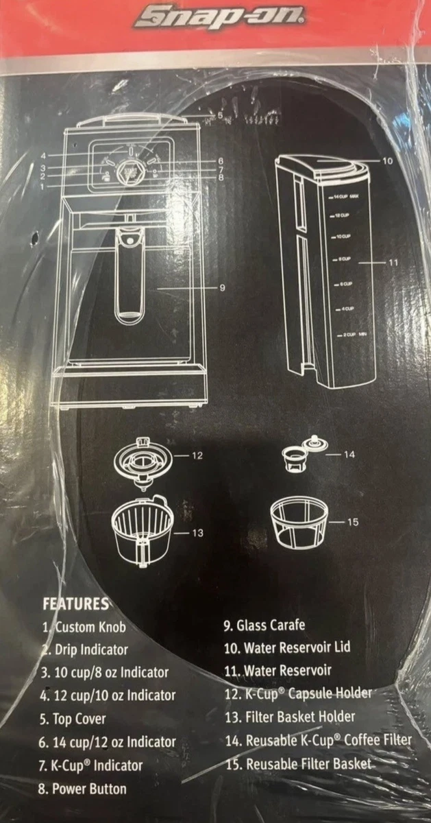 Cafetera de goteo y K-Cup a presión SSX24P101 nueva sellada de fábrica