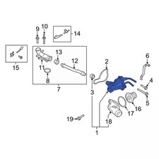 Genuine Ford Engine Water Pump L1MZ-8501-E