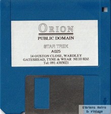 Orion Public Domain, Disk A025, Star Trek, Commodore Amiga - Floppy Disk