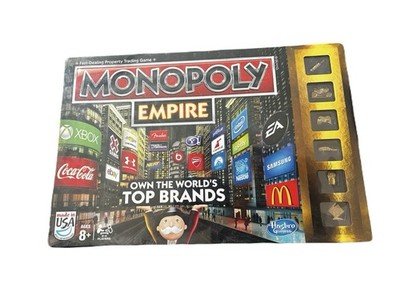 Monopoly Empire Top Brands Board Game 2013 First Edition Gold Tokens Complete